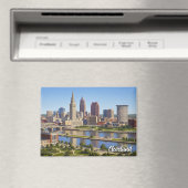 Cleveland Ohio Silhouet Magneet (Insitu (Vaatwasser))