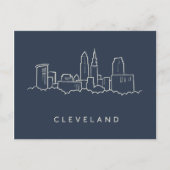 Cleveland Ohio Skyline Briefkaart (Voorkant)