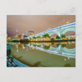 cleveland ohio skyline briefkaart