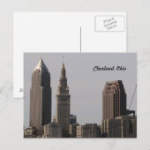 Cleveland Ohio Skyline Briefkaart (Voorkant / Achterkant)