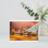 Cleveland Ohio Skyline Briefkaart (Staand voorkant)