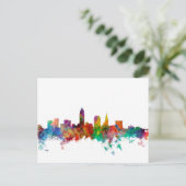 Cleveland Ohio Skyline Briefkaart (Staand voorkant)