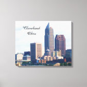 CLEVELAND OHIO SKYLINE canvas (Voorkant)
