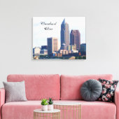 CLEVELAND OHIO SKYLINE canvas (Insitu (Woonkamer))