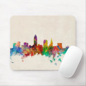 Cleveland Ohio Skyline Cityscape Muismat (Met muis)