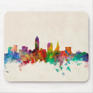 Cleveland Ohio Skyline Cityscape Muismat