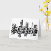 Cleveland, Ohio skyline Kaart (Gele Bloem)