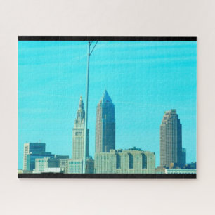 CLEVELAND OHIO SKYLINE LEGPUZZEL