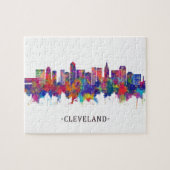Cleveland Ohio Skyline Legpuzzel (Horizontaal)