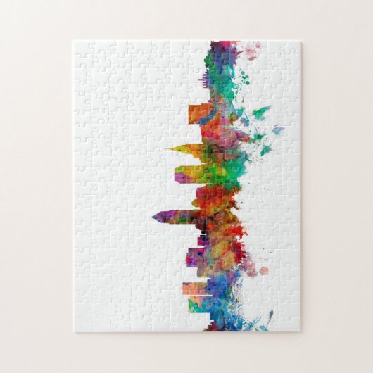 Cleveland Ohio Skyline Legpuzzel (Verticaal)