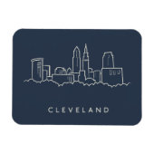 Cleveland Ohio Skyline Magneet (Horizontaal)