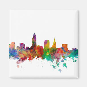 Cleveland Ohio Skyline Magneet