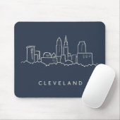 Cleveland Ohio Skyline Muismat (Met muis)