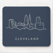 Cleveland Ohio Skyline Muismat (Voorkant)