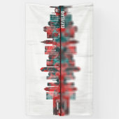 Cleveland Ohio Skyline Spandoek (Verticaal)