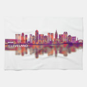 Cleveland Ohio Skyline Theedoek (Horizontaal)