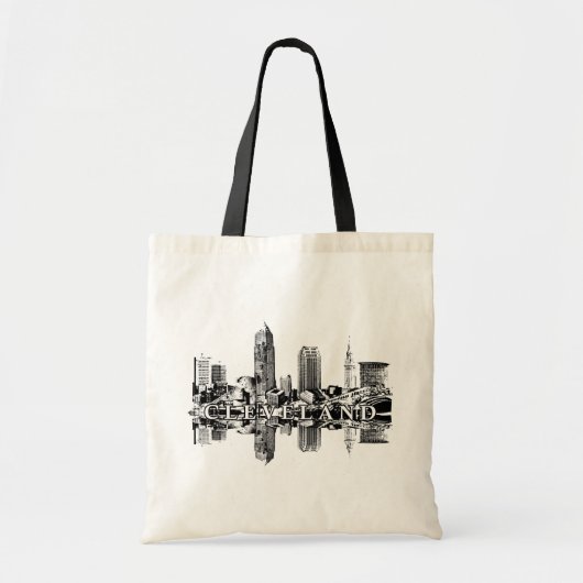 Cleveland, Ohio skyline Tote Bag (Voorkant)