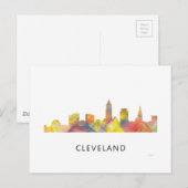 CLEVELAND, OHIO SKYLINE WB1 - BRIEFKAART (Voorkant / Achterkant)