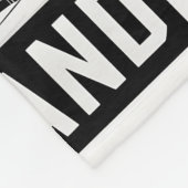 Cleveland Ohio Skyline Winter Woodcut Black&White Fleece Deken (Hoek)