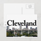Cleveland Ohio Skyline with Cleveland in the Sky Briefkaart (Voorkant / Achterkant)
