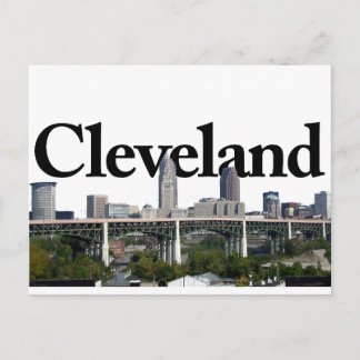 Cleveland Ohio Skyline with Cleveland in the Sky Briefkaart