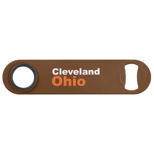 Cleveland, Ohio Speed Bottle Open Flessenopener (Achterkant Horizontaal)