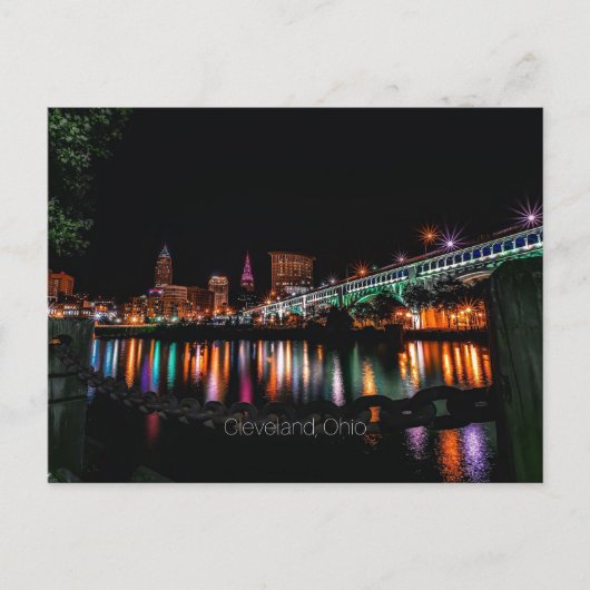 Cleveland Ohio stadsgezicht Briefkaart (Voorkant)