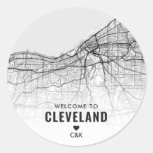 Cleveland, Ohio Stadsplattegrond | Bruiloft Welkom