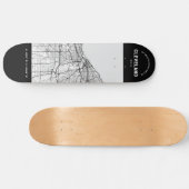 Cleveland, Ohio Stadsplattegrond Skateboard (Horizontaal)