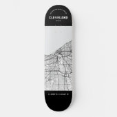 Cleveland, Ohio Stadsplattegrond Skateboard (Voorkant)