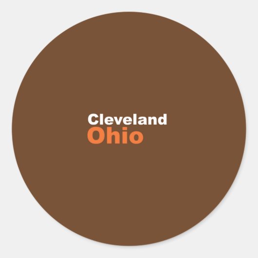 Cleveland, Ohio Sticker (Voorkant)