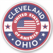 CLEVELAND, Ohio Sticker (Voorkant)