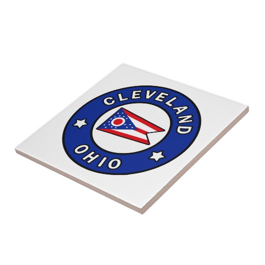 Cleveland Ohio Tegeltje (Zijkant)