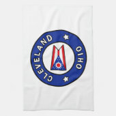 Cleveland Ohio Theedoek (Verticaal)