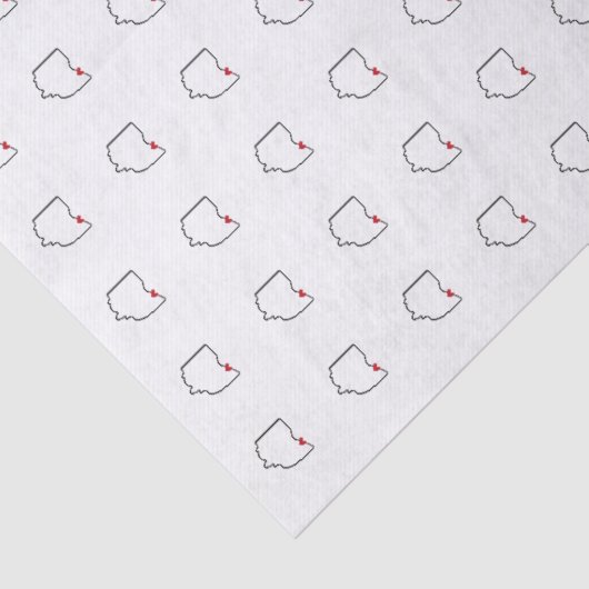 Cleveland Ohio Tissuepapier (Detail)