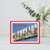 Cleveland Ohio US City Briefkaart (Staand voorkant)