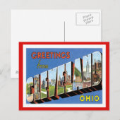 Cleveland Ohio US City Briefkaart (Voorkant / Achterkant)
