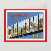 Cleveland Ohio US City Briefkaart (Voorkant)