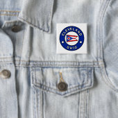Cleveland Ohio Vierkante Button 5,1 Cm (In situ)