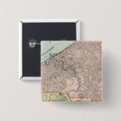 Cleveland, Ohio Vierkante Button 5,1 Cm (Voorkant /achterkant)