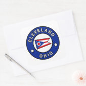 Cleveland Ohio Vierkante Sticker (Envelop)