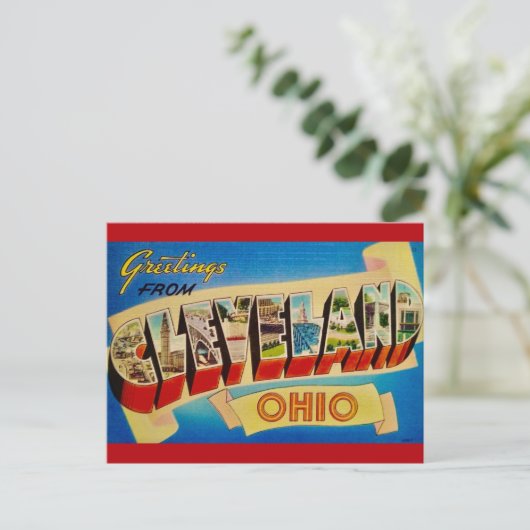 Cleveland Ohio Vintage Postcard Briefkaart (Staand voorkant)
