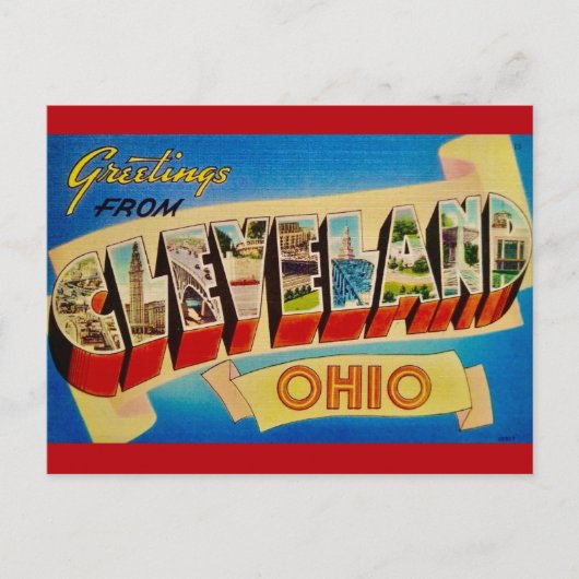Cleveland Ohio Vintage Postcard Briefkaart (Voorkant)