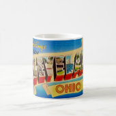 Cleveland Ohio Vintage Postkaart Mok (Center)
