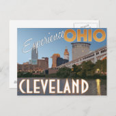 Cleveland Ohio Vintage Travel Briefkaart (Voorkant / Achterkant)