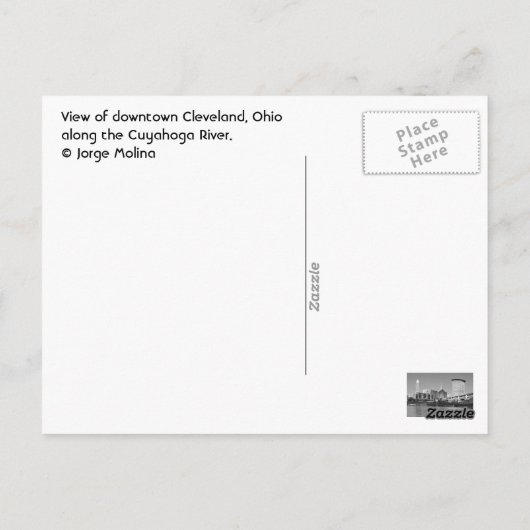 Cleveland, Ohio, VS Briefkaart (Achterkant)