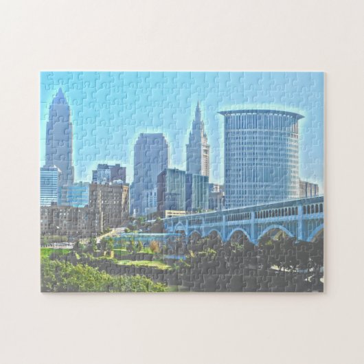 Cleveland, Ohio West River Bank Puzzle Legpuzzel (Horizontaal)
