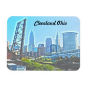 Cleveland Ohio West River Uitzicht Magnet Magneet (Horizontaal)