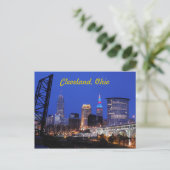 Cleveland, Ohio West Side Skyline Briefkaart (Staand voorkant)