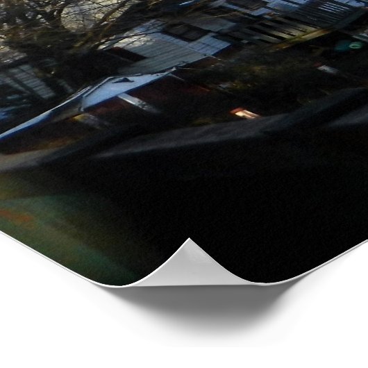 Cleveland, Poster OH (Uitzicht van de rivier) (Hoek)